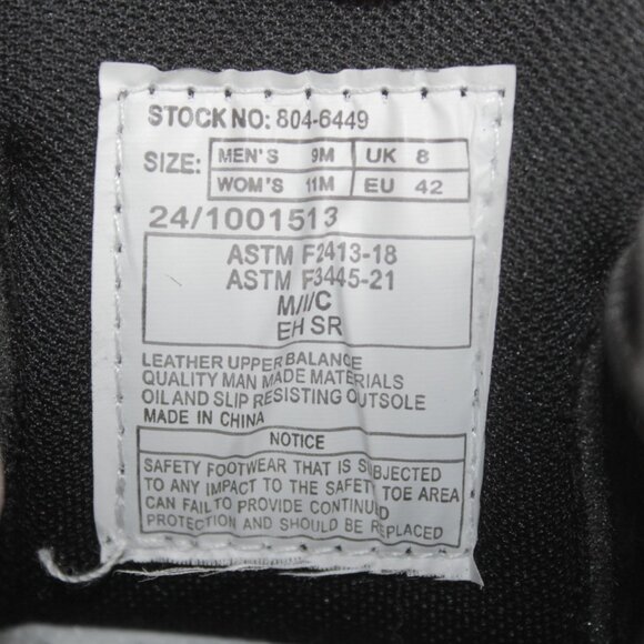 Thorogood Job-Fitted #804-6449 Leather Academy Oxford Safety Shoes M 9 W 11 New main image 5